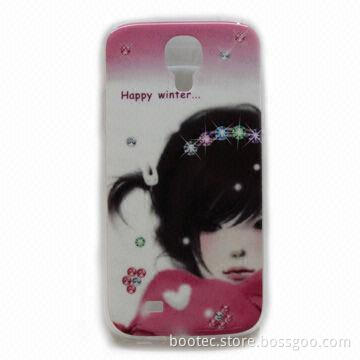 Transparent TPU Case with IMD Technology, Suitable for Samsung Galaxy S4